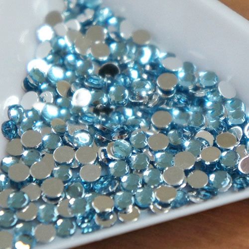 Strass Chaton 3m-5gr Cor:024 Azul Claro