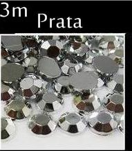 Strass Chaton 3m - 5 GR Cor : Prata Metal